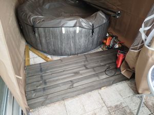 FCH Pop-Up-Pavillon 2 x 2 m Smoky Grau mit 4 Easy-Klett Seitenwänden 2 mit Reißverschlüssen Kunden-Foto 3
