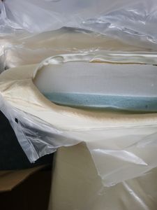 8 cm Gelschaum Matratzenauflage Topper Auflage weiß Bezug 160 x 200 Eckspanner Kunden-Foto 11
