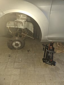 Verda Hydraulischer Wagenheber 2,5T  85-365mm, Heber PKW Autoheber Rangierwagenheber + 3x Gummi + Inkl. Montagehandschuhe SUV Tief Flach SN10663 Kunden-Foto 3