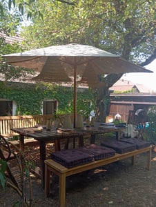 Premium Teak Parkbank Gartenbank Sitzbank Gartenmöbel Holzbank nachhaltig 200cm Kunden-Foto 4