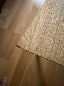 Hela Tische, Rechteckiger Couchtisch Zagreb, Nachbildung Artisan Eiche, Baumkantenoptik, Rundrohr Metallfüße konisch, Maß 110x60 cm Kunden-Foto 2