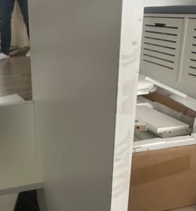 Schminktisch mit LED-Beleuchtung mit Hocker Spiegel Schublade und Fächern Frisiertisch Kosmetiktisch Kommode Kunden-Foto 3
