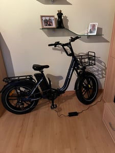 20 * 4,0 palců LCD Fat Foldable E- Bike E-Mountainbike Electric Bike 13Ah 100Km SHIMANO 7 25km/h E skládací kolo s košíkem, E-bike skládací kola pro muže ženy Fotografie od zákazníka č. 6