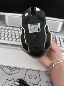 RGB Gaming Maus Kabellos Wireless Leise Mouse PC Laptop E-Sport LED USB-Dongel Kunden-Foto 2