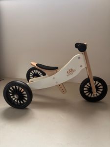 Kinderfeets Tiny Tot Plus 2 in 1 Bike bicicletta per bambini, bianco Foto del cliente 1