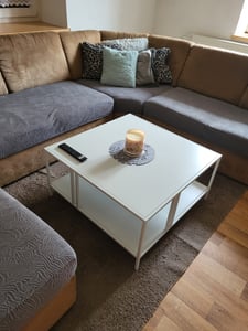 Couchtisch ’Kumlinge’ Metall 40x110x55 cm Schwarz Kunden-Foto 1