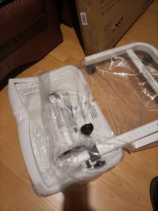 Beistelltisch Verstellbarer mit Rollen Klappbar Mobiclinic Patiententisch Laptoptisch Höhenverstellbar C-förmiger Sockel Cumbre Kunden-Foto 2