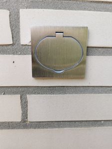 Presa da incasso a pavimento, IP44, acciaio inox, 3680W, incl. cassetta per apparecchi Antivento Foto del cliente 1