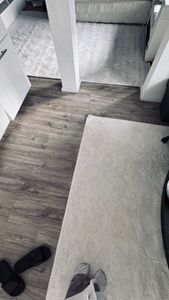 TT Home Wohnzimmer Teppich Kurzflor Anti-Rutsch Rückseite Unifarben Modern Waschbar Größe 160x220 cm Kunden-Foto 4