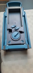 Gemüseschneider, Mandoline Gemüseschneider, Zwiebelschneider Verstellbar, Gemüsehobel aus Edelstahl, Vegetable Slicer, Würfelschneider für Küche, Blau Kunden-Foto 2