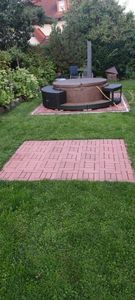 CASARIA WPC Fliesen 30x30 cm 55er Set 5m? Stecksystem Drainage Zuschneidbar Terrasse Balkon Garten klick Mosaik Terrakotta Kunden-Foto 1