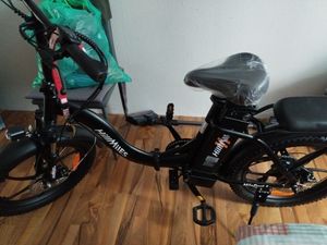 HillMiles E Bike, E-Bike Klapprad mit 36V 13Ah Akku bis zu 80-100km, 20 *3.0 Zoll, 7-Gang SHIMANO, 250W Motor & 25km/h MilePort 1 Kunden-Foto 41