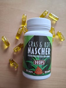Saint Nutrition® Gras + Kot Nascher Leckerlis für Hunde – Für ein bessere Verdauung – und einen gesunden Magen - Darm Trakt - Verdauungsleckerli Kunden-Foto 1