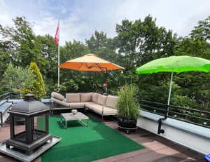 greemotion Gartenlounge-Set Sydney Lounge-Set Edelstahl / Beige inkl. Auflagen & Tisch Kunden-Foto 1