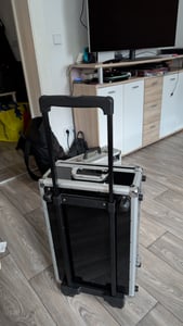 ROADINGER CD-Case schwarz 120 CDs mit Trolley Kunden-Foto 3