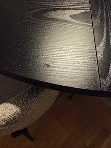 Tribesigns Esstisch Rund, 120 cm Esstisch Schwarz, für 4-6 Personen, Esszimmertisch Mit Stabilem Metallgestell, Moderne Esszimmermöbel Kunden-Foto 8