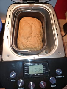 AREBOS Macchina per il pane 1500g con 15 programmi 2 ganci per la pasta 850W Nero Foto del cliente 2
