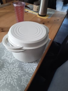 GSW Gusseisentopf 21 cm, 3,8 Liter, weiß, Emaillebeschichtung, Backofengeeignet, für alle Herdarten Kunden-Foto 7