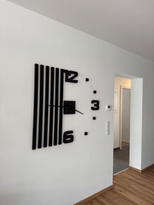 Horloge murale Lamele 100cm FlexiStyle z230 Photo du client 2