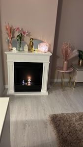 DIVINA FIRE JEFFERSON, Kominek wolnostojący,etanol, Drewno, Wewnętrzna, 3,2 - 3,5 h, 1,2 l Zdjęcie produktu od klienta nr 1