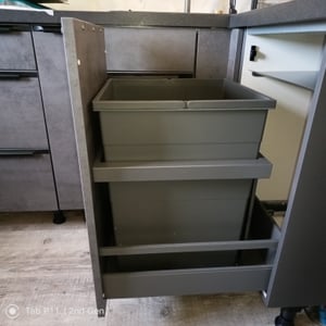 Hailo Triple XL 450 – vestavný odpadkový koš 55 l tmavě šedý Fotografie od zákazníka č. 1
