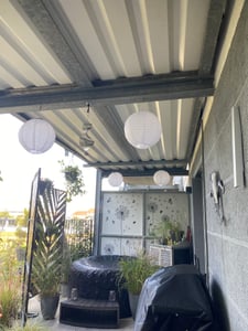 LUMILED Solar Lampions Außen, 4x wetterfest Solarlaterne Laterne, Ø30cm LED Lampion Solarleuchte IP44 Kugel weiß Hängend Dekorative wetterfest Kunden-Foto 4