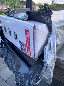 Akku Rasentrimmer mit 2× 4000mAh Akku 21V, 750W Bürstenloser Motor Rasentrimmer mit Unkrautbürste, Freischneider Akku & Ladegerät - Blau Kunden-Foto 6