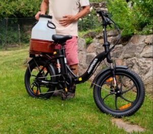 HillMiles E Bike, E-Bike Klapprad mit 36V 13Ah Akku bis zu 80-100km, 20 *3.0 Zoll, 7-Gang SHIMANO, 250W Motor & 25km/h MilePort 1 Kunden-Foto 6