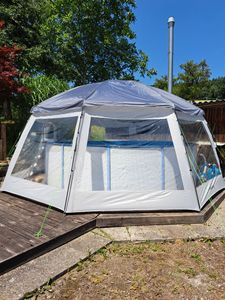 Tenda copertura piscina 600x600x295 B58612 53387 Foto del cliente 4