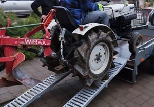 XPOtool 2x Auffahrrampe max. 800 kg 3-fach klappbar 195,5 cm für Motorrad ATV Quad, Stahl Auffahrschiene faltbar, Verladerampe rutschsicher Kunden-Foto 1