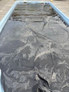 tillvex Pool Solarfolie Rechteckig 700x400 cm Solarplane Solarheizung Solarabdeckplane Poolheizung Wärmeplane Kunden-Foto 1