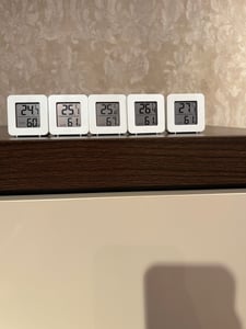 5 Stück Thermometer für Innenräume, Raumthermometer Digital Innen, LCD Intelligentes Hygrometer Kunden-Foto 15