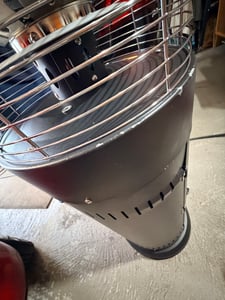 TRESKO® Chauffage radiant à gaz 11 kW avec roulettes | Chauffage de terrasse Outdoor pour bouteilles de gaz de 5 & 11 kg | Chauffage radiant à gaz pour terrasse, balcon & jardin | Chauffage à gaz champignon avec tuyau & régulateur Photo du client 4