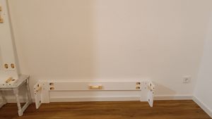 Homestyle4u Holzbett 180x200 Doppelbett mit Lattenrost Weiss Kiefer Massivholz Kunden-Foto 2