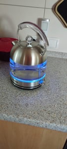 Severin WK 3459, 1,7 l, 2400 W, Edelstahl, Glas, Edelstahl, Wasserstandsanzeige, Überhitzungsschutz Kunden-Foto 1