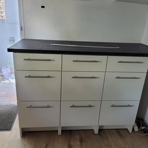 EINFEBEN 20x Möbelgriffe Schrankgriffe Stangengriff Bad Küchengriff Möbelgriff Echt Edelstahl Schrank Relinggriff Griff 188*128*12MM Kunden-Foto 2