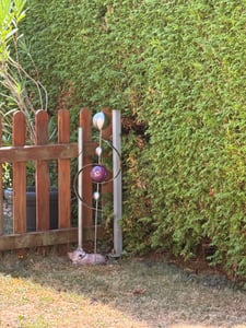 Skulptur Neptun Edelstahl 100 cm Gartendekoration Beetstecker Gartenstecker Kunden-Foto 1