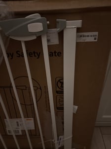 XMTECH Türschutzgitter Treppengitter Türgitter Treppen Absperrgitter Auto-Close für Kinder Baby Ohne Bohren, 85-95cm ,Schwarz Kunden-Foto 14