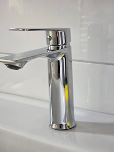 2 x Homelody Wasserhahn Bad Chrom, Einhebelmischer Badezimmer Waschtischarmatur, Bad Armatur Mischbatterie, Waschbeckenarmatur, Waschbecken Armaturen Kunden-Foto 3