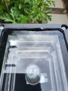 MasterLED Außenleuchte E27 Schwarz 60cm IP54 - Moderne Pollerleuchte Garten Wegelampe Aluminium Eckig - Sockelleuchte für Einfahrt Kunden-Foto 3