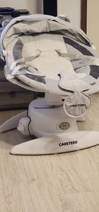 CARETERO Kinder Schaukelstuhl Opti - 360 Grad Drehung - Moskitonetz - Beige Kunden-Foto 1
