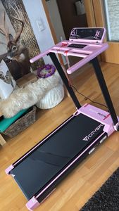 CITYSPORTS Tapis de course électrique, pliable pour la maison jusqu'à 12 km/h,avec affichage LED,APP et support de tablette ,Walking Pad compact Photo du client 4