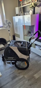 DOGGYHUT® Premium MEDIUM remorque à vélo 2en1 pour chien et jogger Photo du client 3