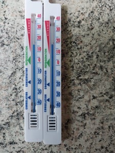 2 x Kühlschrankthermometer Gefrierthermometer Kühlschrank Thermometer Kunden-Foto 2