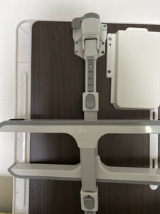Laptoptisch Betttisch Laptoptisch Eco Holzplatte Verstellbarer mit Schublade(mit Buchständer Schublade Lap Stopper Tablet Schlitz Schlittenbeine Kunden-Foto 1
