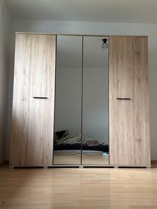 Drehtürenschrank  Kleiderschrank Bari 200cm, San Remo/San Remo mit Spiegeln Kunden-Foto 1