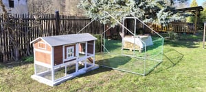 Hühnerstall 3x3x2m Hühnerhaus Kleintierstall Freilaufgehege Kleintiergehege Voliere Freigehege Hühnerkäfig Geflügelstall Verzinkter Kunden-Foto 12
