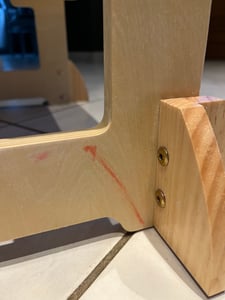 FCH Torre di apprendimento per bambini, torre di apprendimento Montessori, sgabello per bambini, pezzo unico, 40×45×90 cm, legno di abete rosso + MDF, motivo di luna e stelle, bianco Foto del cliente 1