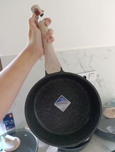 Just Perfecto JL-721: 21-teiliges Kochgeschirrset aus Granit – Beige Kunden-Foto 10