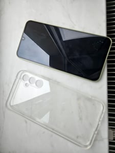 Für Samsung Galaxy A34 5G Silikon Schwarz Hülle Kameraschutz Hülle TPU Handy Schutz Case Premium Case Kunden-Foto 1